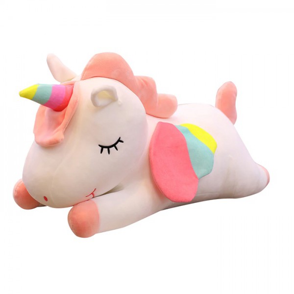 Единорог радужные крылья лежит 80 см МИКС фото 1