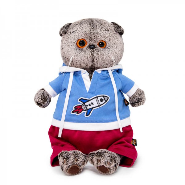 Басик в футболке с ракетой 19 см фото