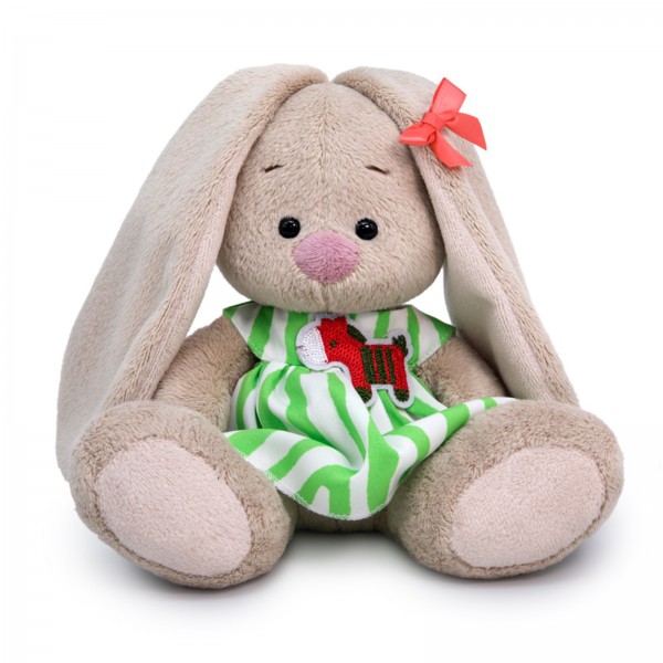 Зайка Ми в полосатом платье 15 см фото