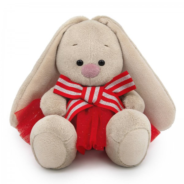 Зайка Ми в юбке с блестками и бантом 15 см фото