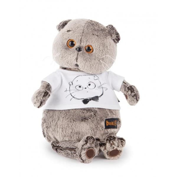 Басик & Ко в футболке с принтом "Мордочка басика" 19 см фото