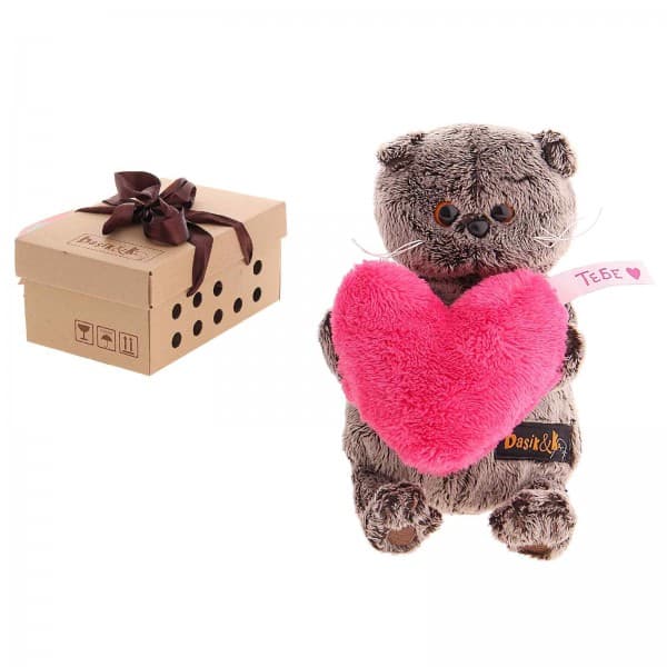 Басик & Ко с розовым сердечком 19 см фото 2