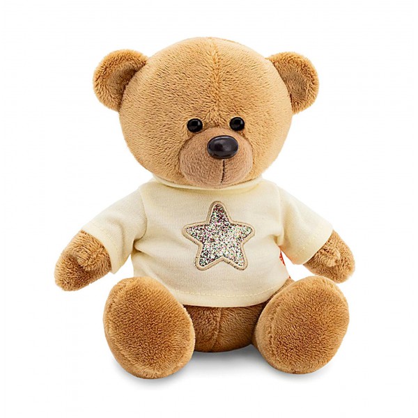 Медведь Топтыжкин - звезда, коричневый 17 см фото