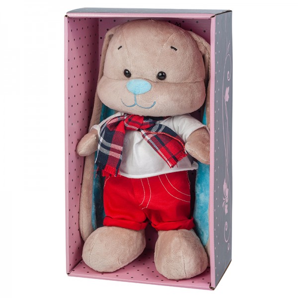 Зайка Жак в красных штанишках 25 см фото 2