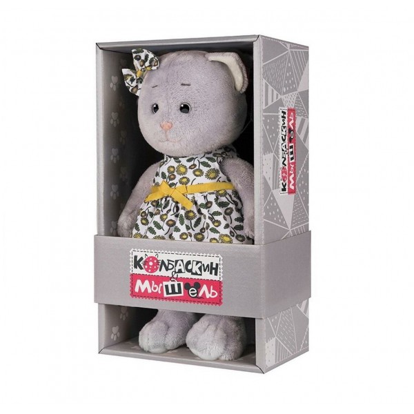 Мышель в летнем платье с цветым принтом 25 см фото 2