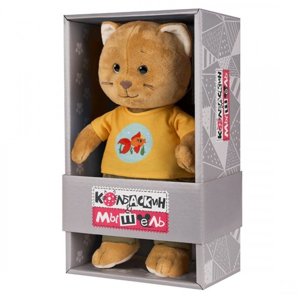 Колбаскин в желтой футболке и вельветовых шианах 25 см фото 2