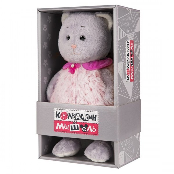 Мышель в розовой жилетке 25 см фото 2