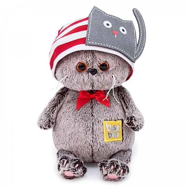 Басик Baby в шапочке с котиком 20 см фото