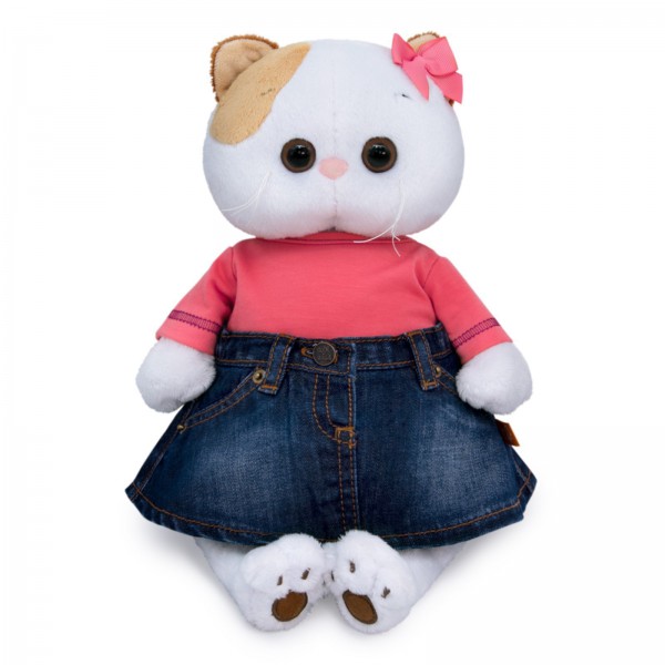 Ли-Ли в джинсовой юбке и коралловой футболке 24 см фото 1