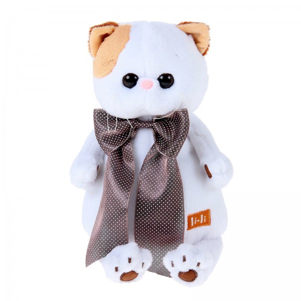 Ли-Ли с атласным коричневым бантом 24 см фото 1