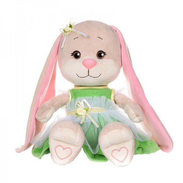 Зайка Лин в зеленом платье 25 см фото 1