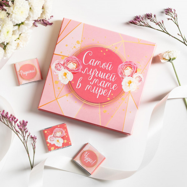 Набор 9 шоколадок "Любимой маме" в ассортименте фото 3