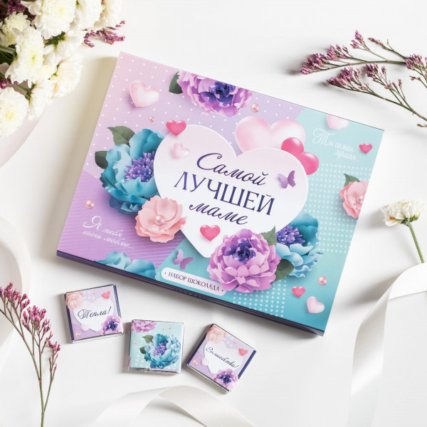 Набор 12 шоколадок "Для мамы" в ассортименте фото 2