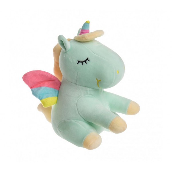 Единорог радужные крылья сидит 20 см МИКС фото 2