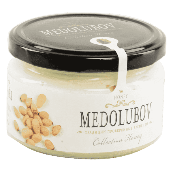 Крем-мёд Медолюбов с кедровым орехом, 250 мл фото