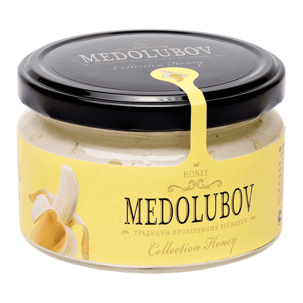 Крем-мёд Медолюбов с бананом, 250 мл фото