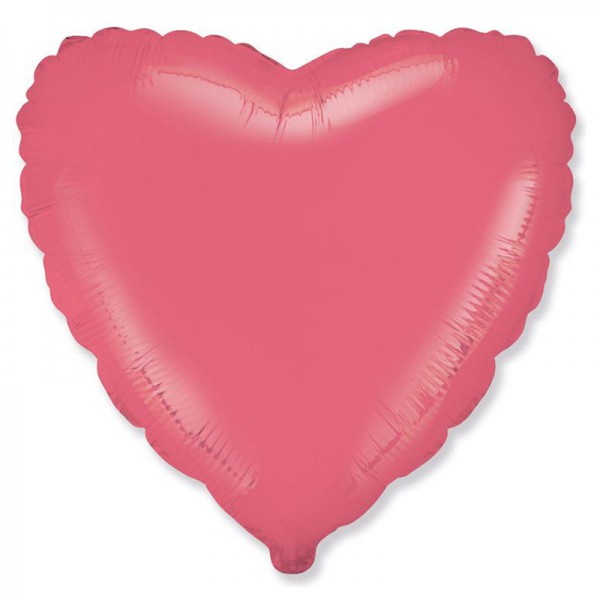 Сердце Коралловый 18" / 48 см фото