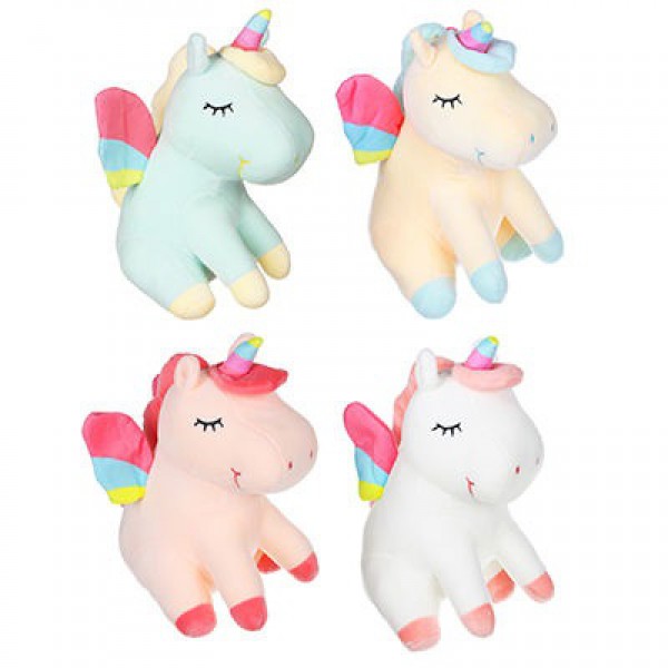 Единорог радужные крылья сидит 20 см МИКС фото 5