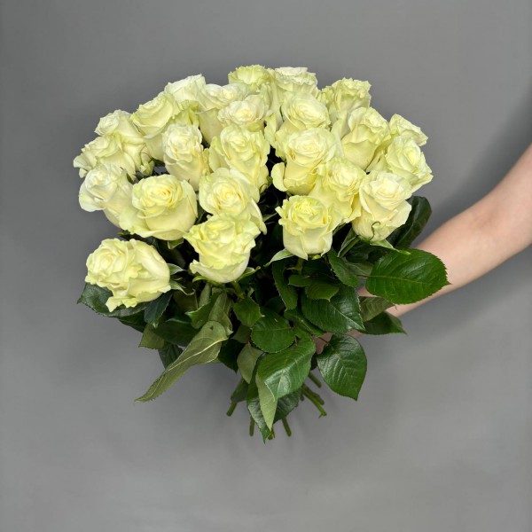 Букет из 25 белых роз фото 3