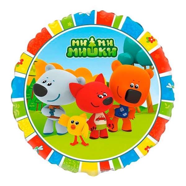 Ми-ми-мишки, фольгированный шар 18"/46 см фото