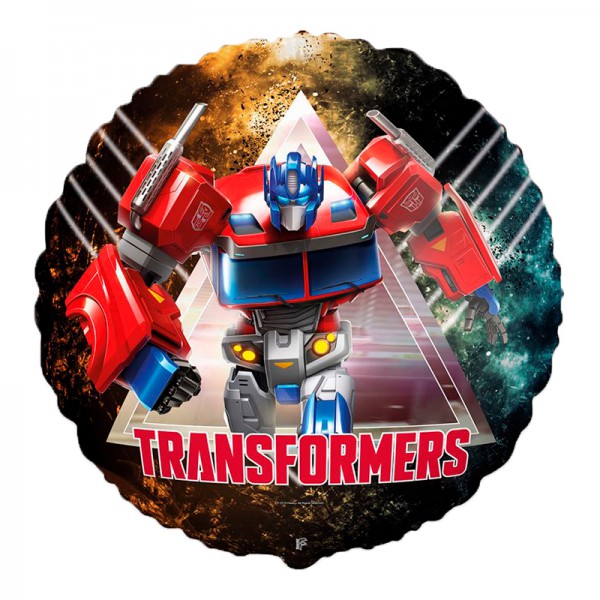 Трансформеры Оптимус прайм, фольгированный шар 18"/46 см фото