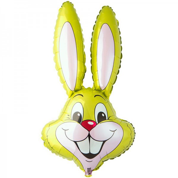 Заяц (лайм), фольгированный шар 35"/89 см фото