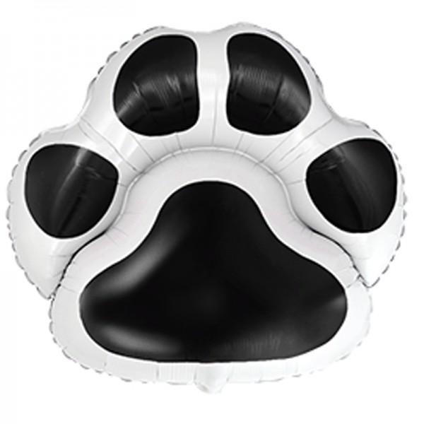 Лапка черная, фольгированный шар 29"/73 см фото