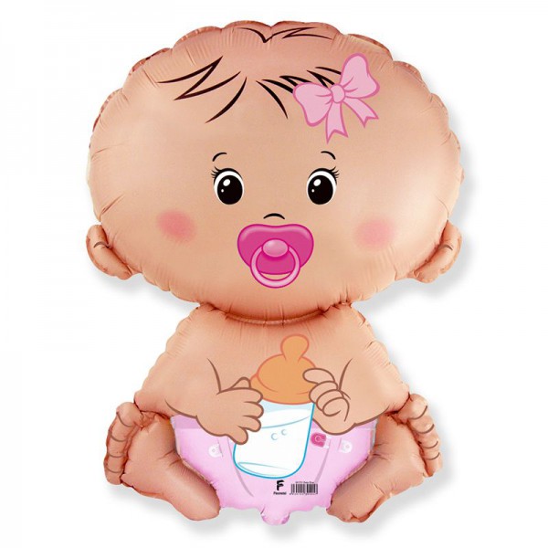 Малышка, фольгированный шар 25"/64 см фото