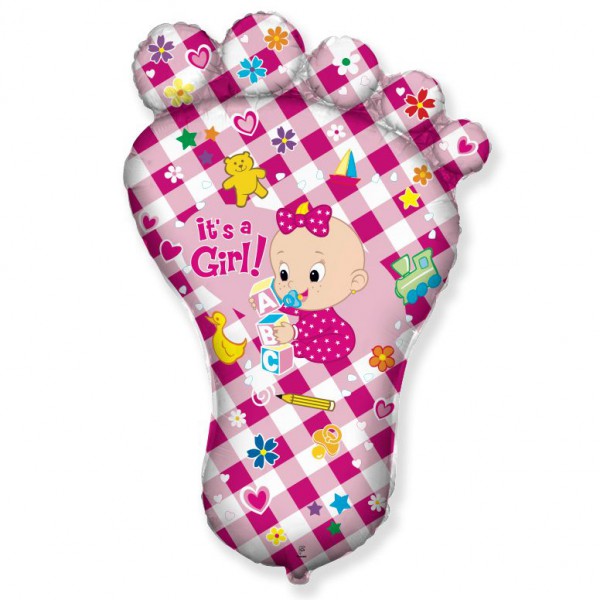 Ножка девочки, фольгированный шар 38"/96 см фото