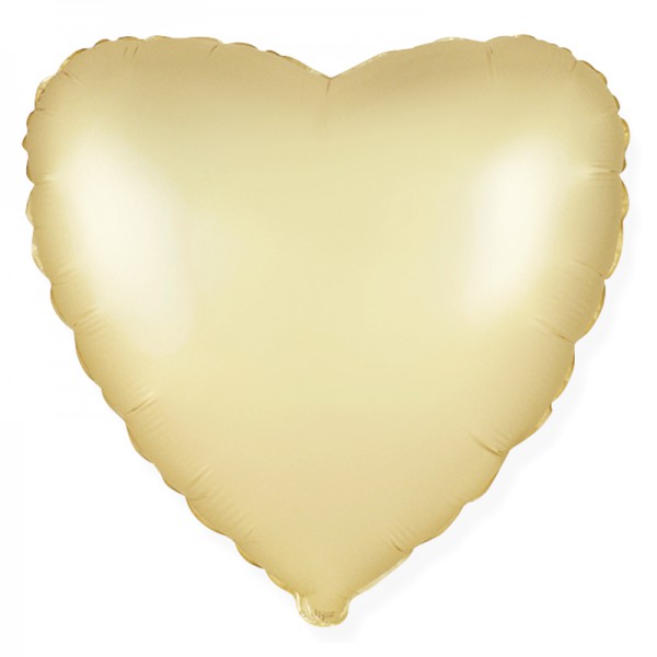 Сердце Золото сатин 18" / 48 см фото
