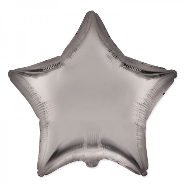 Звезда Стальной серый сатин 18" / 48 см фото