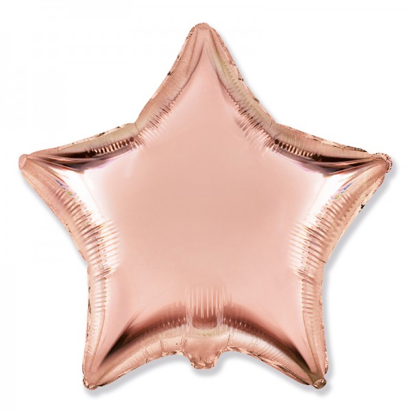 Звезда Розовое золото 18" / 48 см фото
