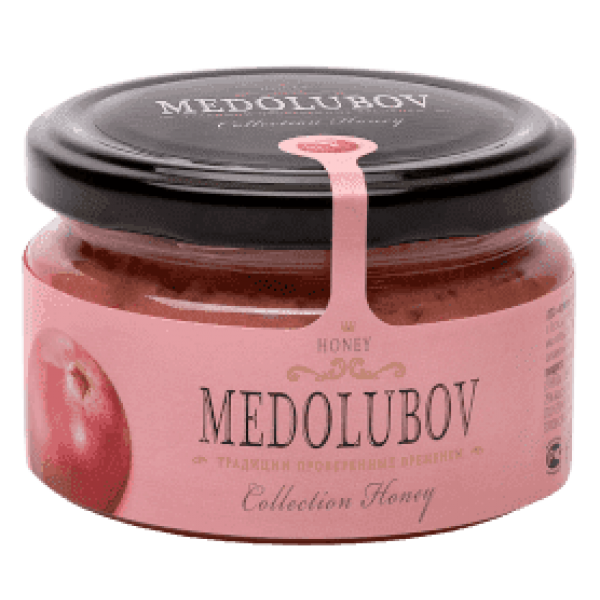 Крем-мёд Медолюбов с клюквой, 250 мл фото
