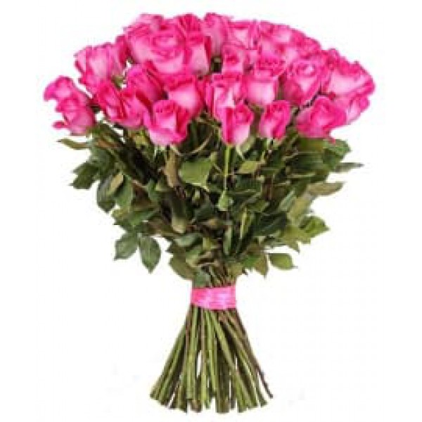 Букет из 75 розовых роз фото 1