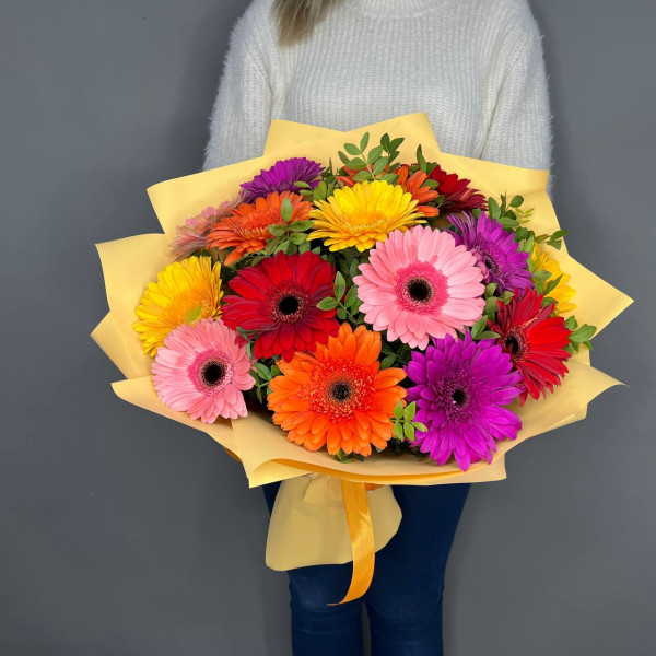 Букет «Веселая гербера» фото 1