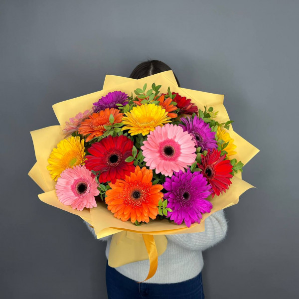 Букет «Веселая гербера» фото 3