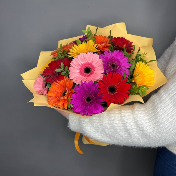 Букет «Веселая гербера» фото 2