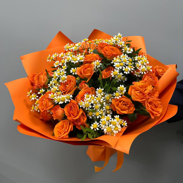 Букет «Оранжевый сюрприз» фото 2