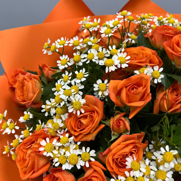Букет «Оранжевый сюрприз» фото 3