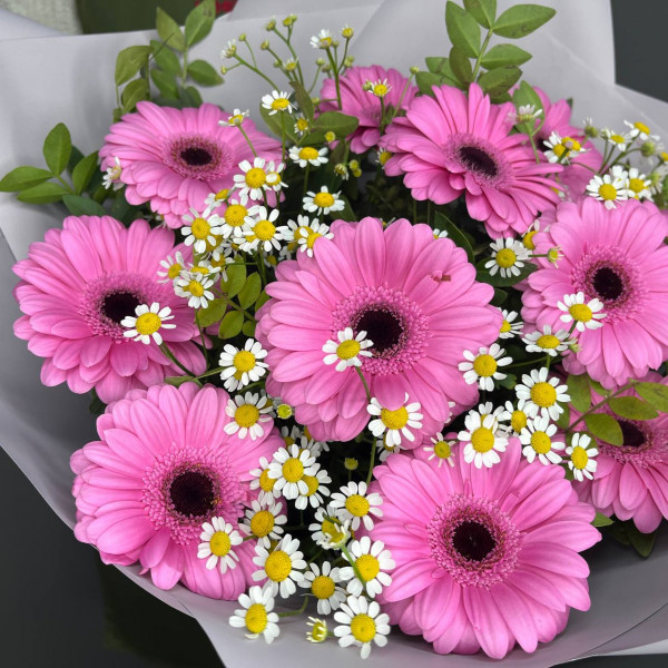 Букет «Особый случай» с герберами фото 3