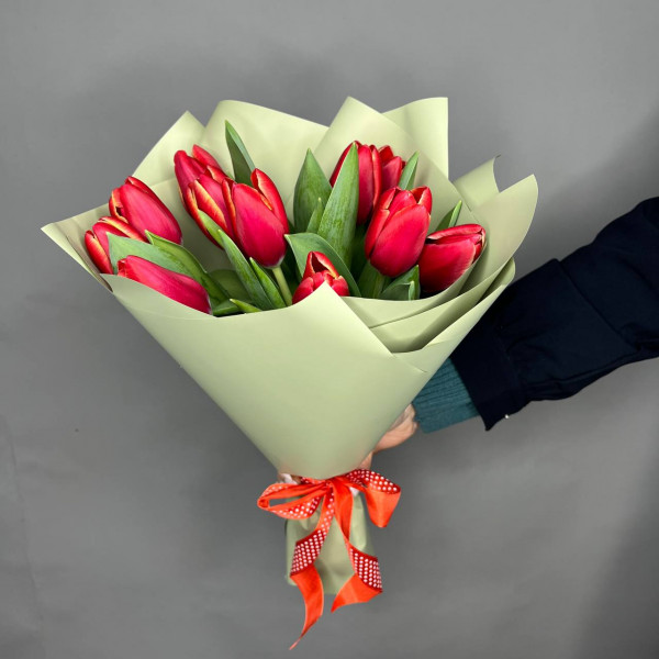 Букет из 11 тюльпанов фото 2