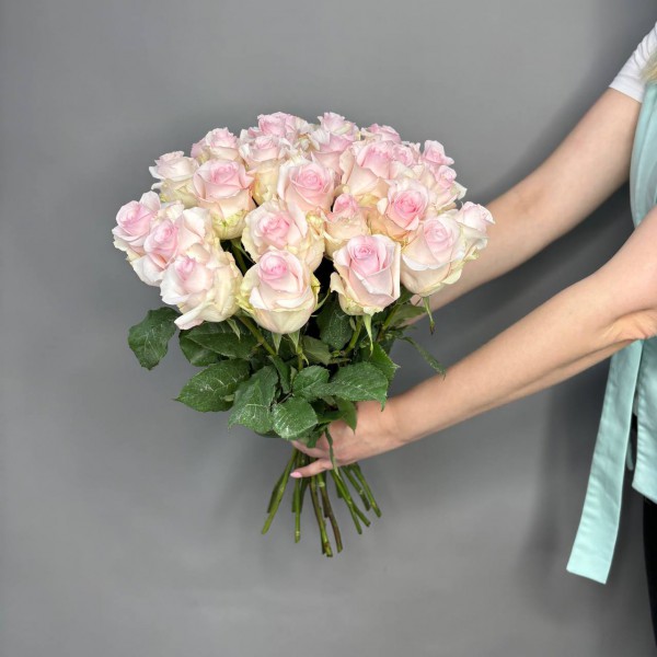 Букет из 25 светло-розовых роз фото 2
