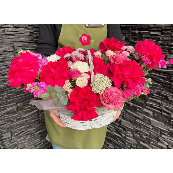 Корзина с розами фото 1