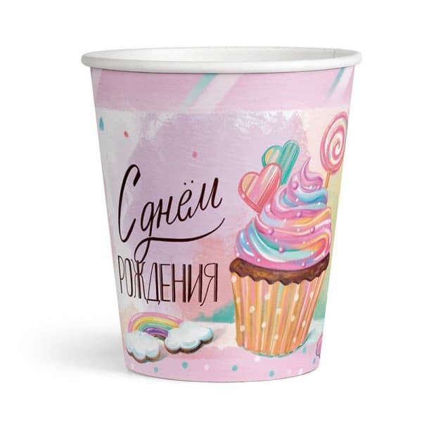 Стаканы "Сладкий День Рождения" фото