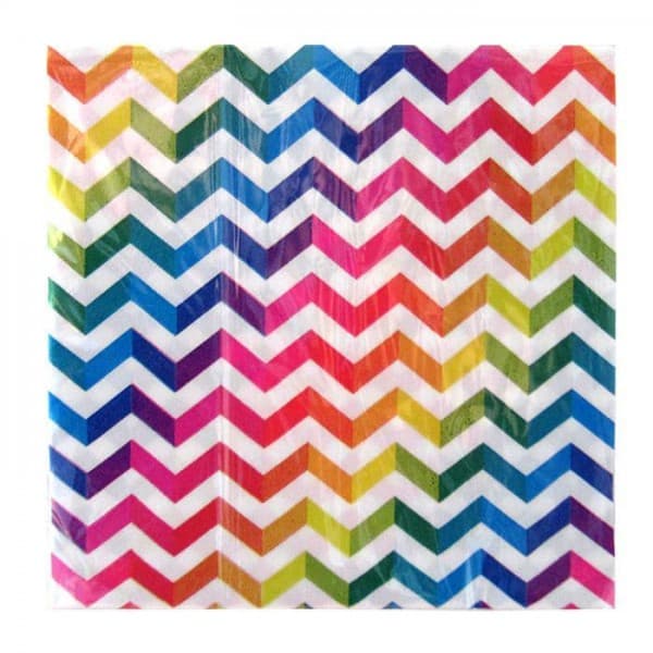 Салфетки "Зигзаг" Разноцвет фото