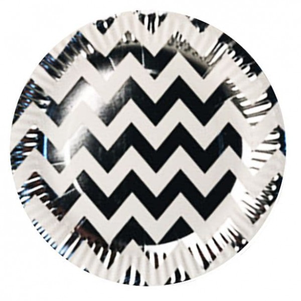 Тарелки "Зигзаг Серебряный" фото