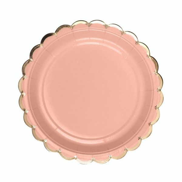 Тарелки Пудровые с золотом фото