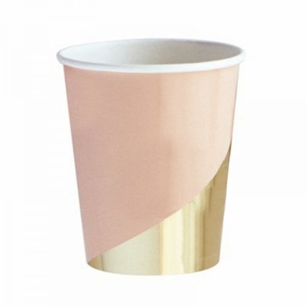 Стаканы Пудровые с золотом фото