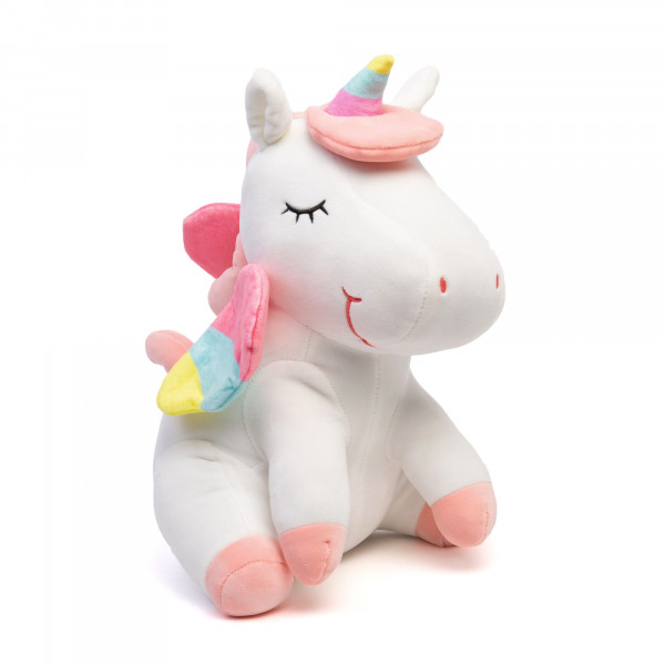 Единорог радужные крылья сидит 20 см МИКС фото 1