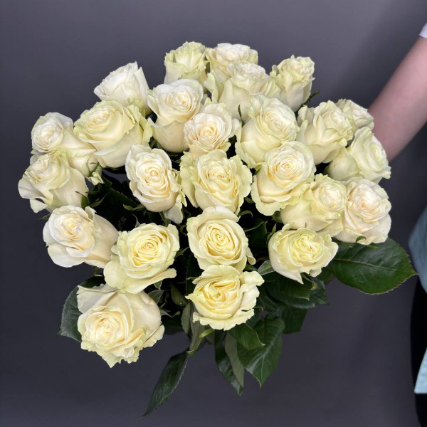 Букет из 25 белых роз фото 4